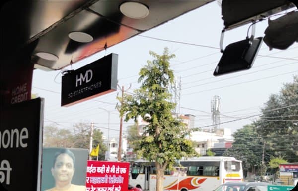 In-shop branding and wall branding at retail outlet